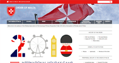 Desktop Screenshot of orderofmalta-malta.org.mt